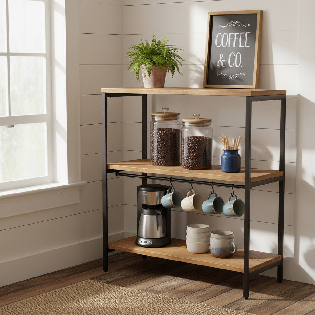 5 Signs It's Time to Replace Your Kitchen Storage Setup (And What to Look for in a Rustic Baker Rack Coffee Bar Kitchen Storage Solution)