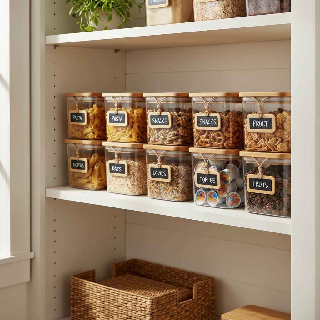Matching Pantry Storage to Your Kitchen Style: A Practical Material and Lid Guide for Small Spaces, Open Shelving, and Busy Households