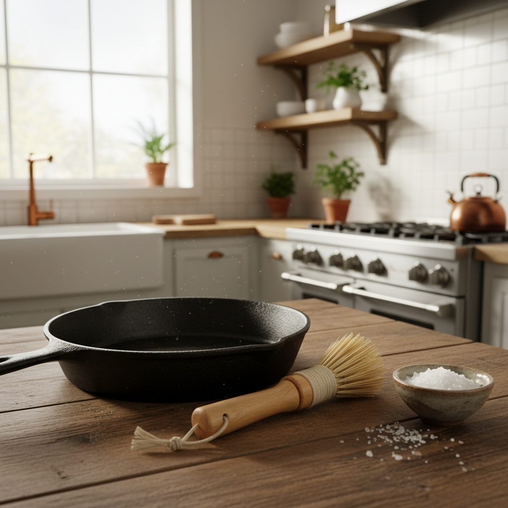 Cast Iron Pan Cleaning for Home Cooks: What Actually Works in an Eco-Friendly Kitchen