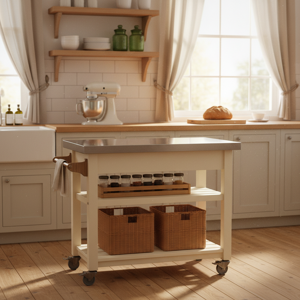 Portable Rolling Kitchen Island Cart Organization in Small Kitchens: A Room-by-Room Guide to Maximizing Every Inch