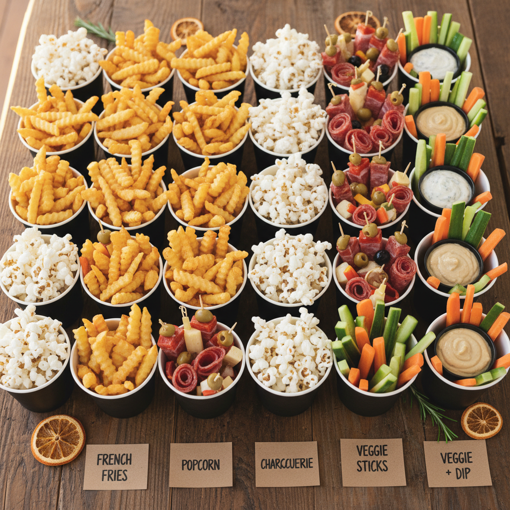 How Casual Entertaining Reshaped Party Food Presentation: The Rise of Disposable Paper Cups as Snack Serving Stations