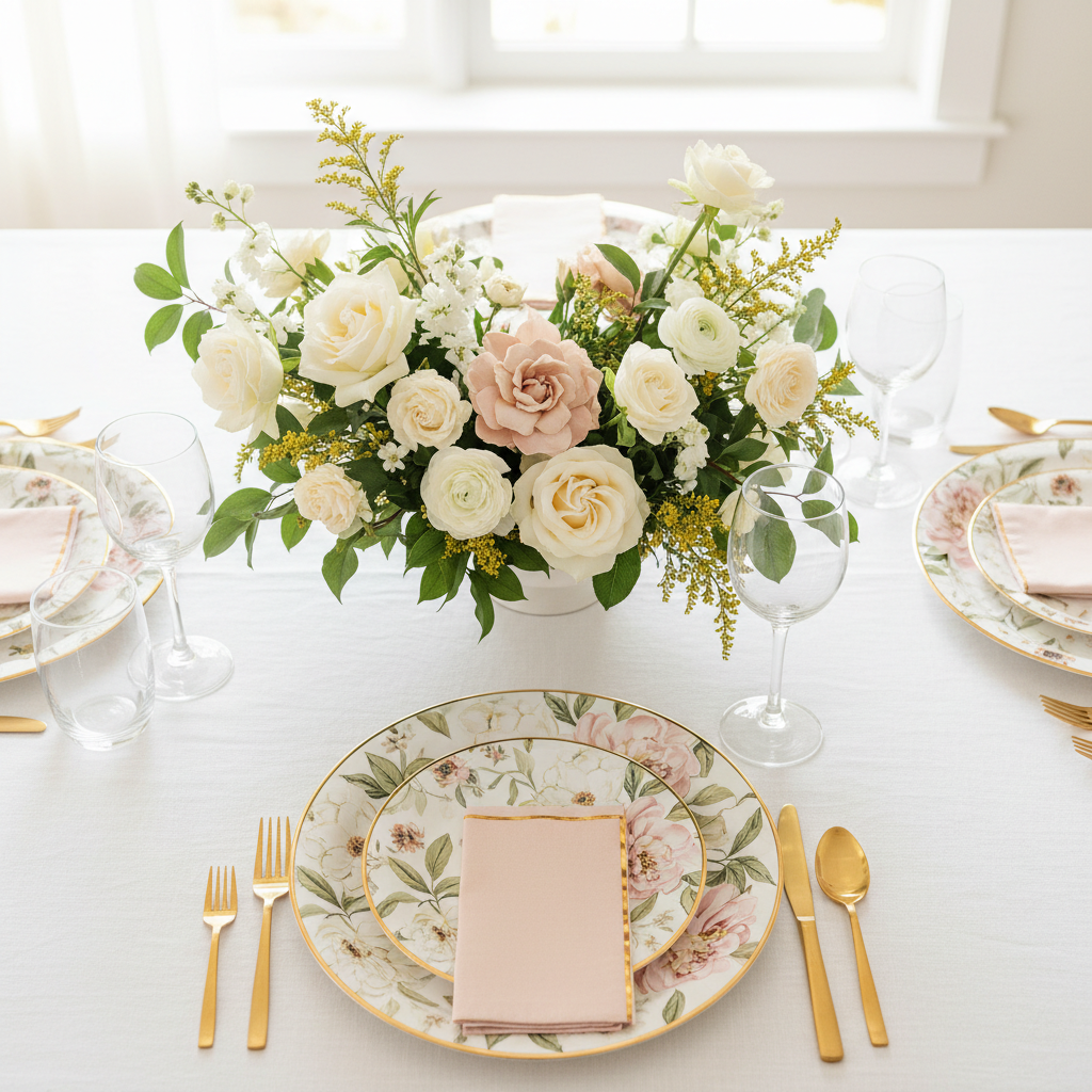 When Budget Meets Beautiful: How to Pull Off an Elegant Party Table Setup with Paper Plates and Napkins