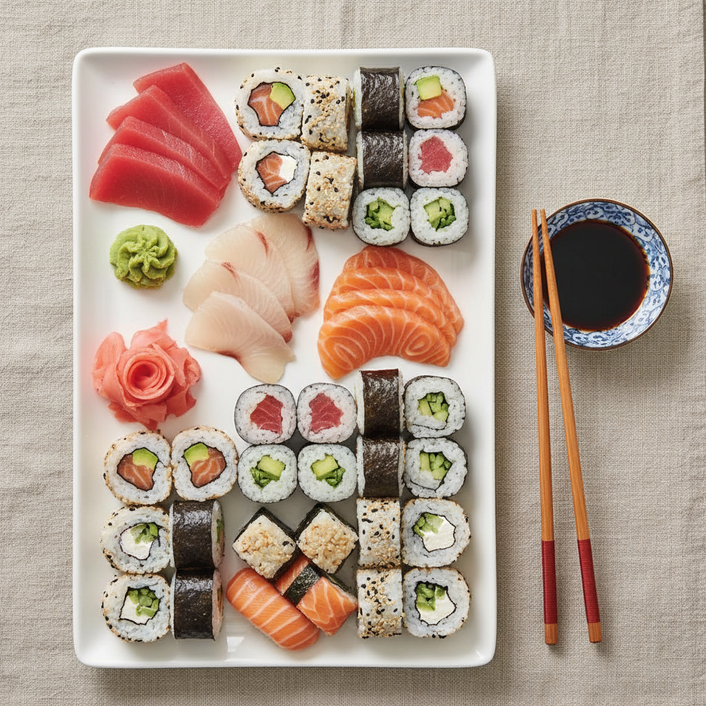 Porcelain vs. Ceramic vs. Bamboo: Choosing the Right Sushi Platter for Elegant Home Entertaining