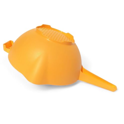 2 Quart Colander Strainer with Handle in Orange - view 2