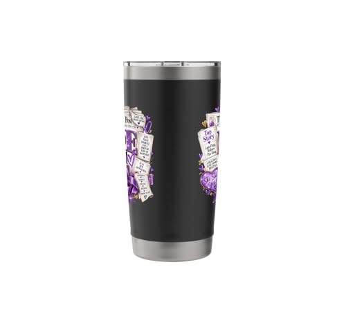 Bride Squad Wedding Crew Newspaper Front Page Girls' Trip Stainless Steel Insulated Tumbler - view 2
