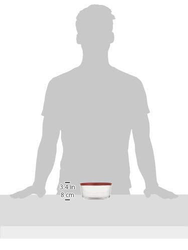 4 Cup Food Storage Containers with Red Lids (3) - view 4