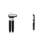 Classic Multifunction Can Opener/Bottle Opener, 8.34-Inch, Black & KE112OHOBA Classic Euro Peeler, One Size Black 2