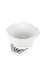 Digital Electronic Kitchen Scales - 2 Litre Dual Pour Mixing Bowl, Perfect for Cooking, Baking, Food/Liquid Weighing, Easy Read Display, Metric/Imperial, 15 Year - White with White Bowl - view 3