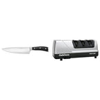 WÜSTHOF Classic IKON 8-Inch Chef's Knife, Black & Chef'sChoice 15XV EdgeSelect Professional Electric Knife Sharpener with 100-Percent Diamond Abrasives and Precision Angle Guides