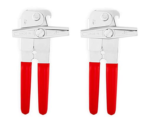Deluxe Can Opener with Red Grips (Set of 2)