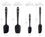 DI ORO Silicone Spatula Set - 600F Heat Resistant, 4-Pc Black - view 5