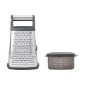 Gourmet Box Grater, Charcoal Gray, 10 Inch