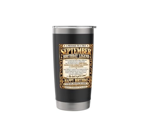 September Birthday King Born September Front Page Newspaper Stainless Steel Insulated Tumbler - view 3