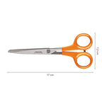 Paper Scissors, Total Length: 17 cm, Quality Steel/Synthetic Material, Classic, 1000816 - view 3