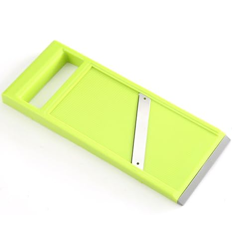 Plastic Vegetable Chip Maker with Stainless Steel Blades,Durable Yellow Vegetable Chopper,Easy to Clean,Multipurpose Potato Chip Slicer for Kitchen Cooking
