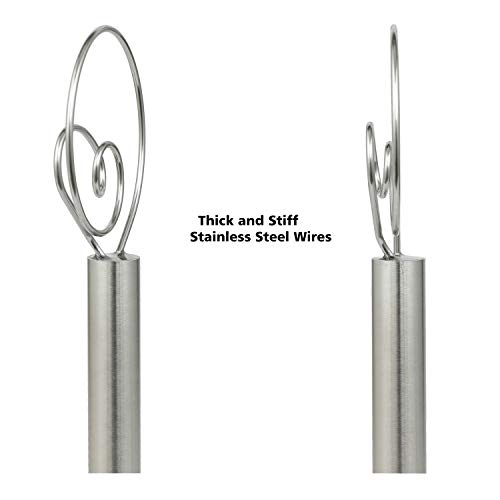 Danish Dough Whisk, 12 Inch Stainless Steel Bread Whisk, 2 Pack - view 4