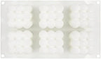 DIY 3D Candle Mold Handmade Aromatherapy Soy Wax Candle Silicone Mold Plaster Candles Mould UV Epoxy Resin Soap Molds (6 Cavity)