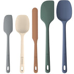 5 Pieces Silicone Spatulas Set, Heat Resistant Rubber Spatula