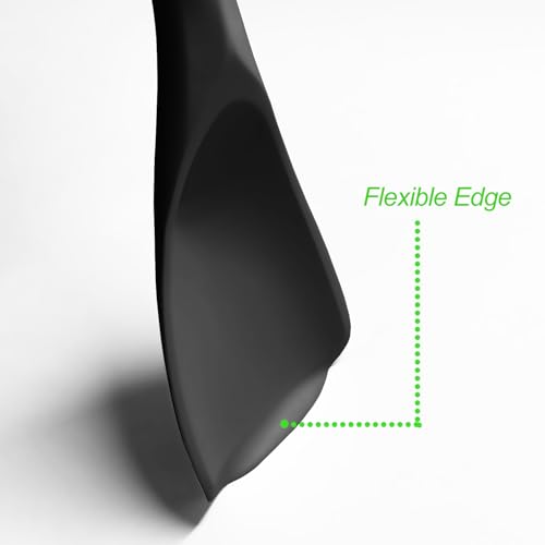 Cooking Spoons, Nonstick Silicone Spatula Spoon Set, 11"+13", Black - view 4