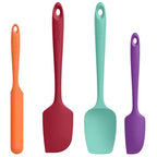 Silicone Spatula Set 600°F High Heat Resistant, 4-Pcs, Multicolor