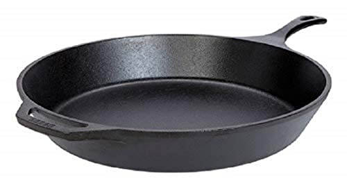 15 Inch Cast Iron Pre-Seasoned Skillet with Tempered Glass Lid - view 2