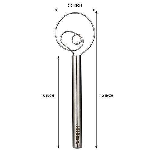 Danish Dough Whisk, 12 Inch Stainless Steel Bread Whisk, 2 Pack - view 2