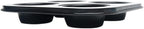 Pilarmuture 4 Hole Muffin Pan Muffin Trays, Bakeware Tins & Trays Non-stick Cupcake Baking Pan Mini Muffin Cups Pudding Bakeware Cake Mold for Oven Baking Roasting