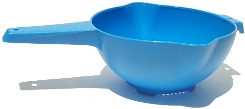 2 Quart Colander Strainer with Handle in Blue - view 2