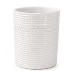 Handcrafted Cooking Utensil Holder, Extra-Large Crock, White - view 7
