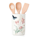 Butterfly Meadow Porcelain Utensil Holder, 4-Piece