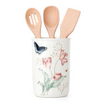 Butterfly Meadow Porcelain Utensil Holder, 4-Piece