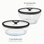 4-Pc Microwave Cookware Set (Clear Black Sesame) - view 2