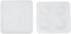 Pastry Tek 4 Cavities Fruit Silicone Molds, 10 Oven-Ready Berry Molds - Flexible, Freezable, White Silicone Lychee Berry Molds, Easy Release, For Baking