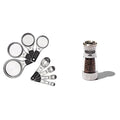 Good Grips 8 Piece Stainless Steel Measuring Cups and Spoons Set & Good Grips Contoured Mess-Free Pepper Grinder