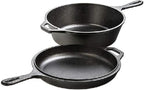 Cast Iron Combo Cooker, 3.2 Quart Deep Pot & 10.25 Inch Skillet Lid