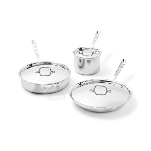 D3 Stainless Steel Cookware Set, 6-Piece, Made in the USA