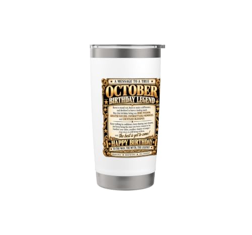October Birthday King Born October Man Front Page Newspaper Stainless Steel Insulated Tumbler - view 3