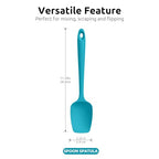 Silicone Spoon Spatula Set of 3, 600°F Heat Resistant, Multicolor - view 2
