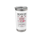 Funny Happy Birthday Diva Newspaper Front Page Headliner Stainless Steel Insulated Tumbler