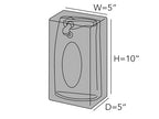 Can Opener Cover, 5"W x 5"D x 10"H, Black - view 2