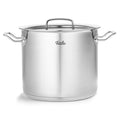 Original-Profi Collection Stainless Steel 9.6 Quart Tall Stock Pot with Metal Lid