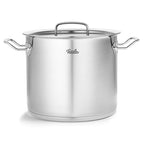 Original-Profi Collection Stainless Steel 9.6 Quart Tall Stock Pot with Metal Lid