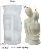 Love Couple Silicone Resin Mold - Boy and Girl Couple DIY Aromatherapy Decoration