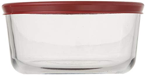 4 Cup Food Storage Containers with Red Lids (3) - view 2