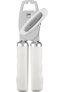 Manual Can Opener Heavy Duty Patented Stainless Steel, White