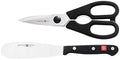 Gourmet 2 Piece Spreader and Shears Set | 5" Sandwhich Spreader and Come Apart Kitchen Shears | Precise Laser Cut High Carbon Stainless Steel Condiment Spreader Knife – Model 8757