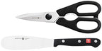 Gourmet 2 Piece Spreader and Shears Set | 5" Sandwhich Spreader and Come Apart Kitchen Shears | Precise Laser Cut High Carbon Stainless Steel Condiment Spreader Knife – Model 8757