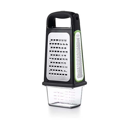 Good Grips Etched Box Grater with Removable Zester