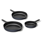 Cast Iron Skillet 3-pc Pan Set