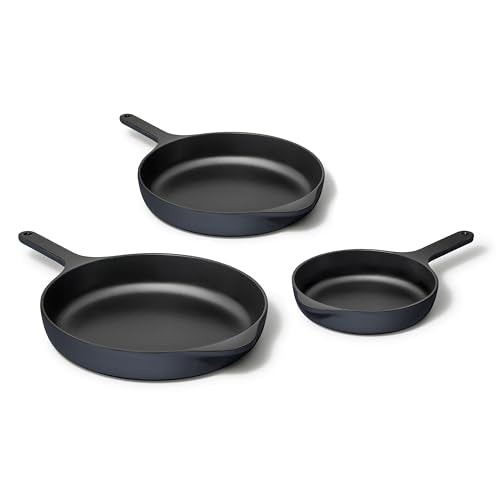 Cast Iron Skillet 3-pc Pan Set